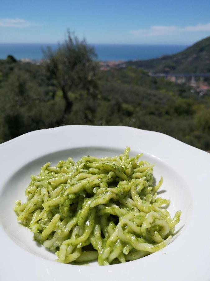 فيلا La Vivagna - Casa Vista Mare Tra Gli Ulivi Leivi المظهر الخارجي الصورة