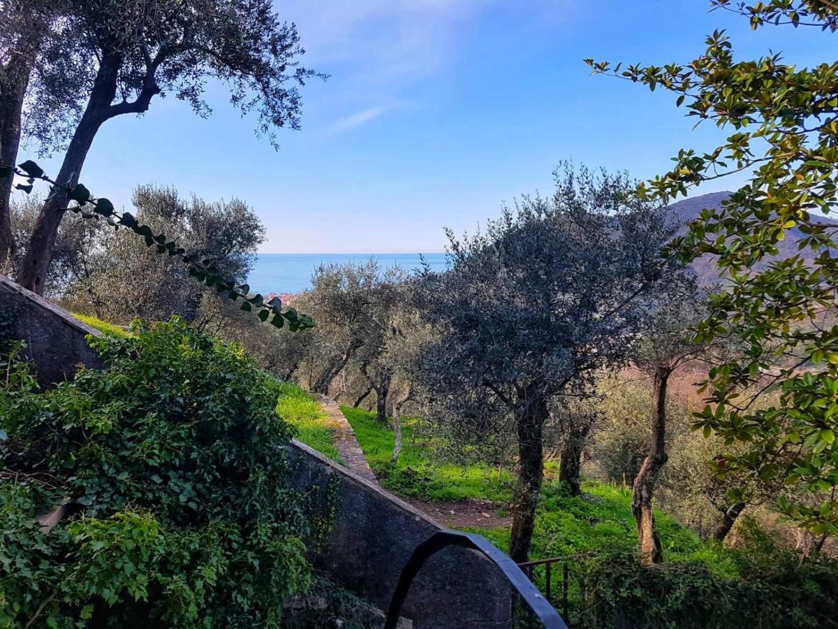 فيلا La Vivagna - Casa Vista Mare Tra Gli Ulivi Leivi المظهر الخارجي الصورة