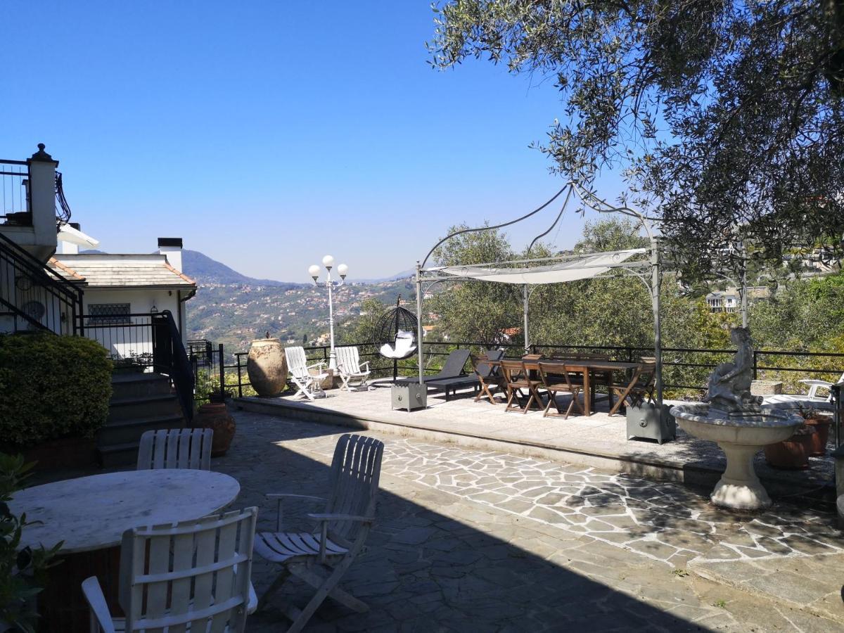 فيلا La Vivagna - Casa Vista Mare Tra Gli Ulivi Leivi المظهر الخارجي الصورة